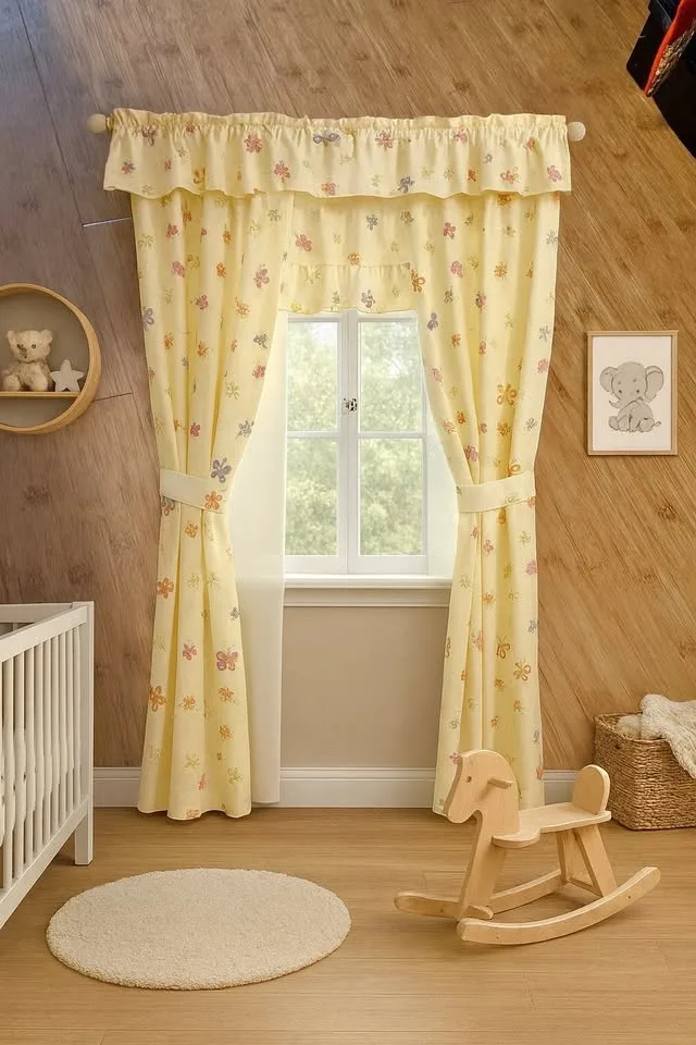 Butterfly Nursery Curtain Set – Adorable & Complete!