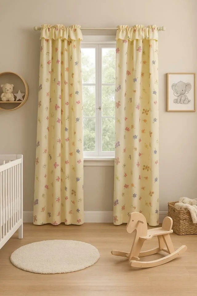 Butterfly Nursery Curtain Set – Adorable & Complete! image indicator(2)