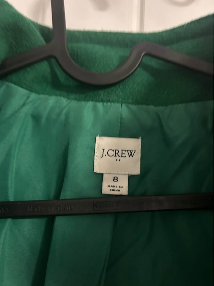 JCrew City Coat Emerald Green size 8 - photo 2