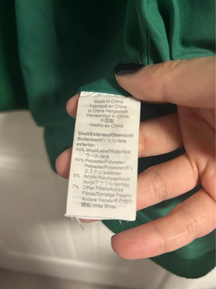 JCrew City Coat Emerald Green size 8 - photo 4
