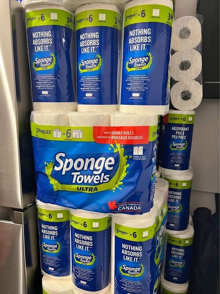 Sponge Towels 3 = 6