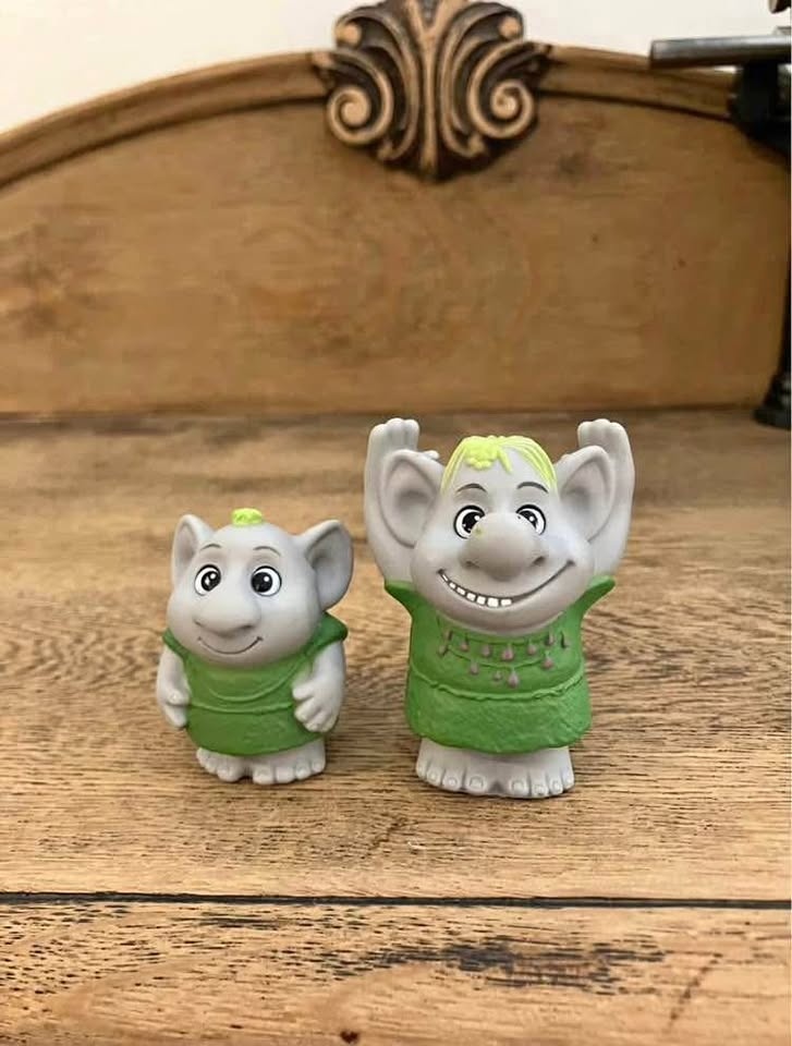 Set of 2 Disney Frozen Petite Surprise Rock Baby Troll