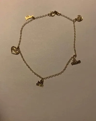 10KT Yellow Gold Best friend Charm Bracelet