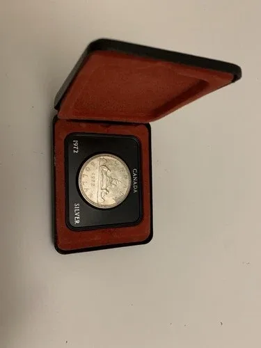 1972 canadian silver dollar - in original box