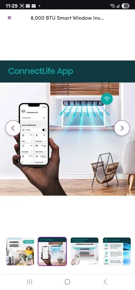 New- Hisense 8000 BTU Window AC Unit image indicator(8)