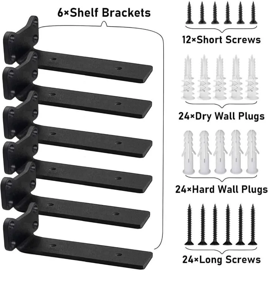 10 Inch Floating Shelves Bracket (6 Pack) image indicator(5)