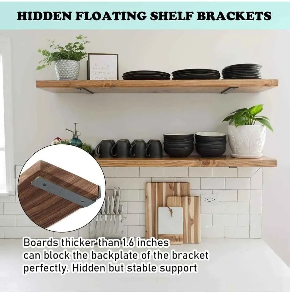 10 Inch Floating Shelves Bracket (6 Pack) image indicator(6)