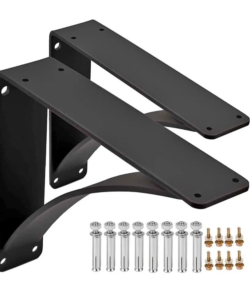 Shelf Brackets 10 x 12 x 2.5" Steel 450LBS Load Capacity