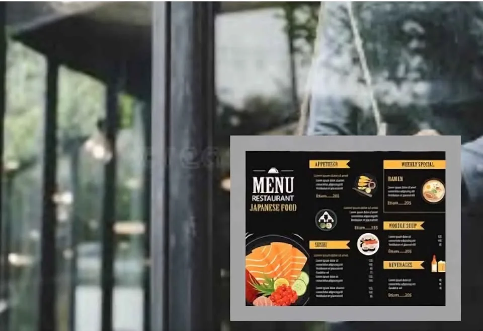 Wall Mount Sign Holder 8.5 x 11 - silver 10 pack image indicator(6)