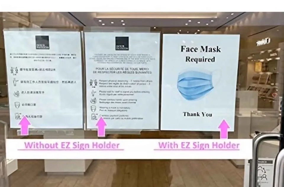 Wall Mount Sign Holder 8.5 x 11 - silver 10 pack image indicator(9)