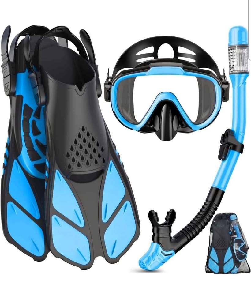 Snorkel Set Adult- 4 pcs Set, sizeS/M