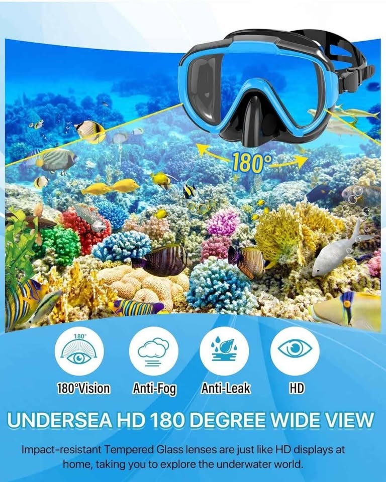Snorkel Set Adult- 4 pcs Set, sizeS/M - photo 2