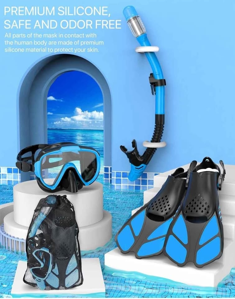 Snorkel Set Adult- 4 pcs Set, sizeS/M - photo 5
