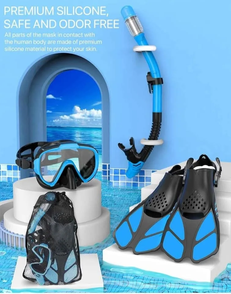Snorkel Set Adult- 4 pcs Set, sizeS/M image indicator(5)