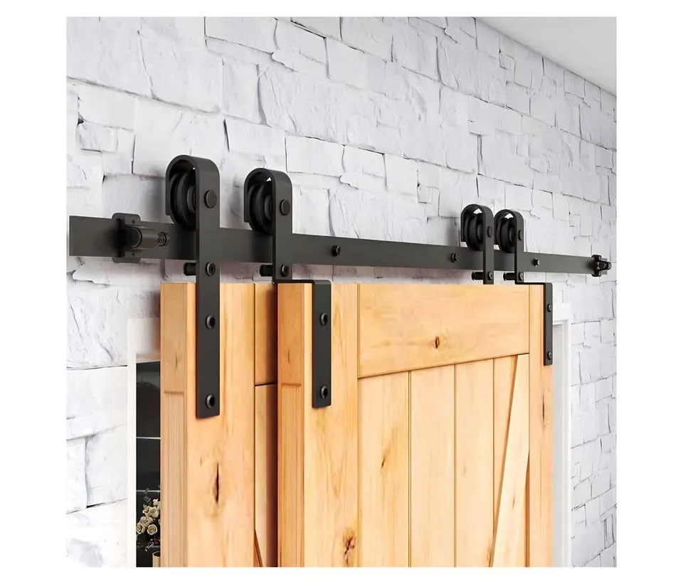 CCJH Bypass Sliding Barn Door Hardware Kit