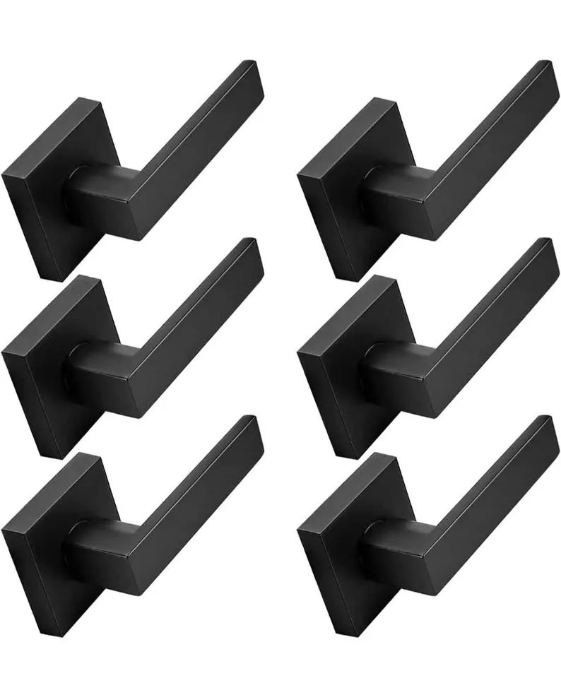 Probrico Matte Black Half Dummy Levers 6 Pk