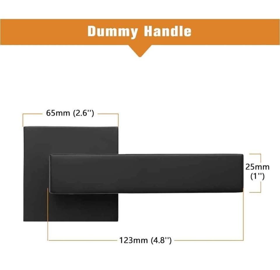 Probrico Matte Black Half Dummy Levers 6 Pk - photo 3