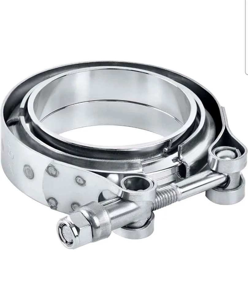 Evil ENERGY V Band Clamp with Flange Male Female Stainless Steel