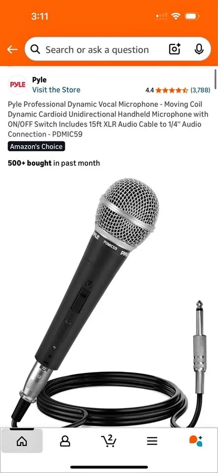 Pyle Dynamic Vocal Microphone