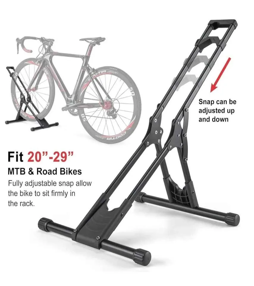 2 Bicycle Stand Floor - Indoor Bike Rack Garage Storage image indicator(2)