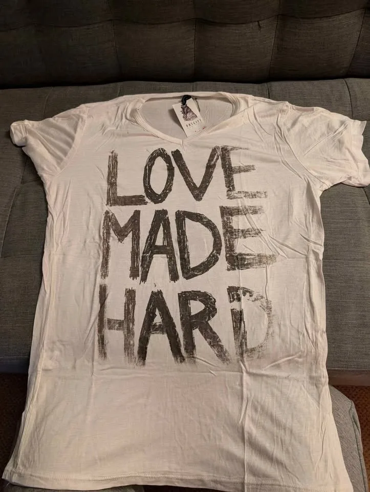 Love Made Hard t-shirt hand made in Italy image indicator(2)