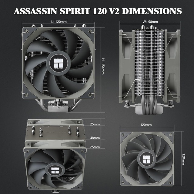 New In Box Twin Fan CoolerAssassin Spirit 120 V2 PLUS - photo 5