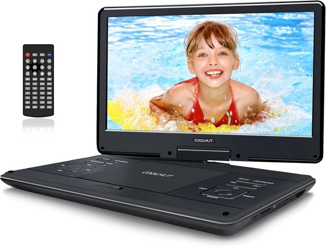 MINLOVE CoolHut 15" Portable DVD Player for Car