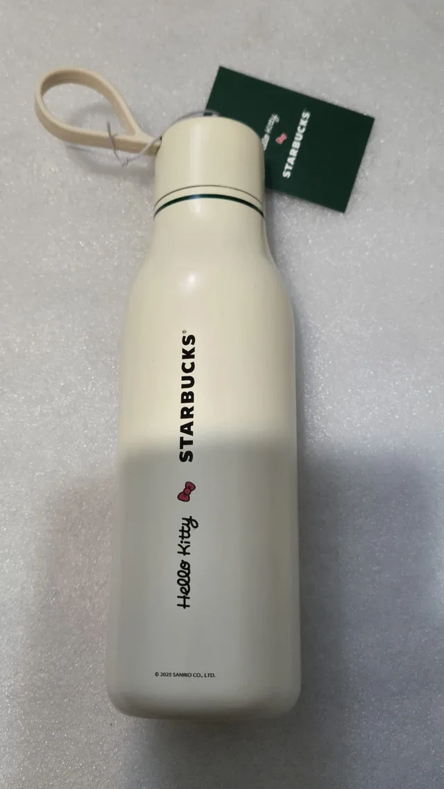 Starbucks and Hello Kitty: Water bottle image indicator(4)
