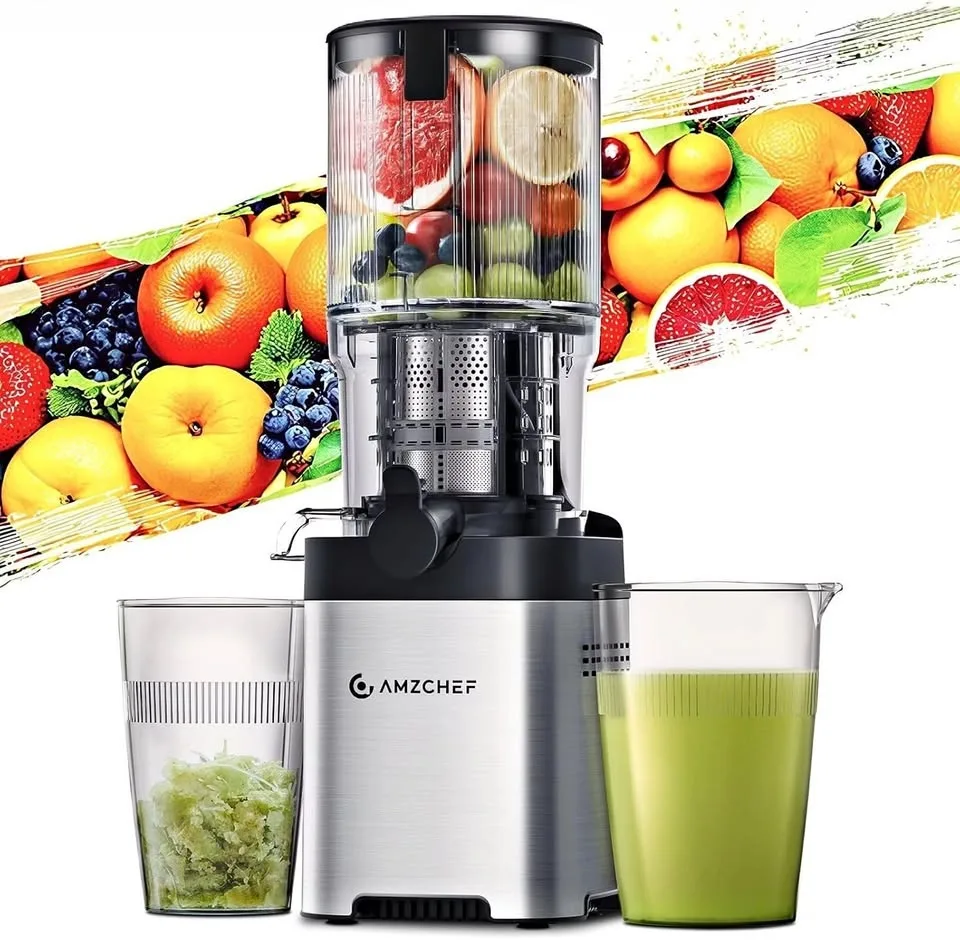 AMZCHEF Juicer Machine, Cold Press Juicer