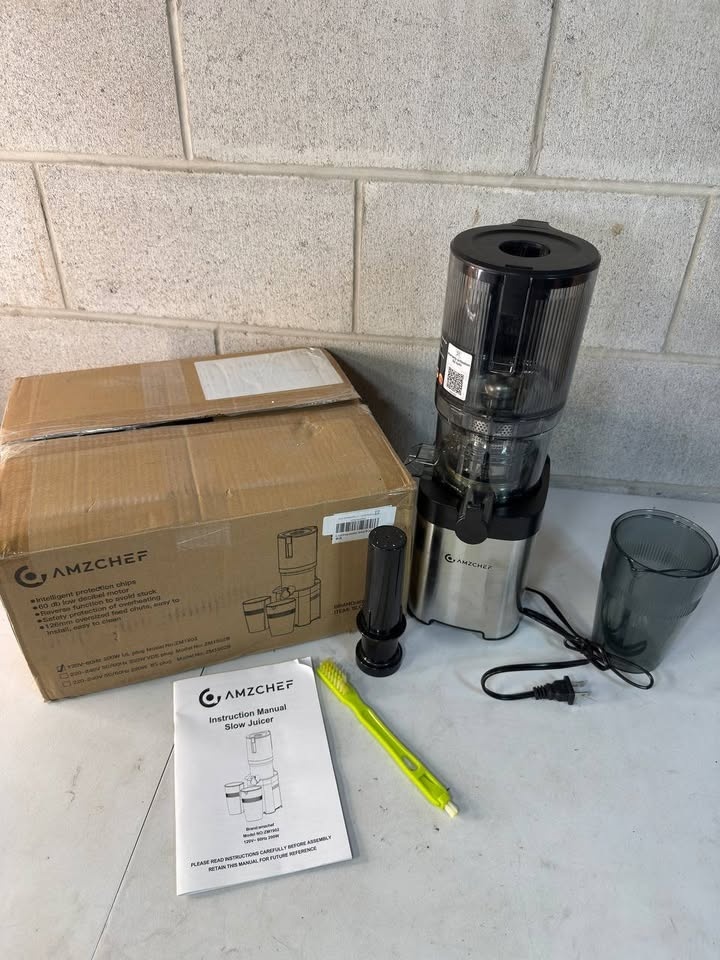 AMZCHEF Juicer Machine, Cold Press Juicer - photo 3