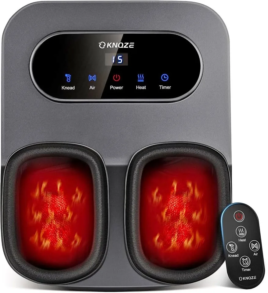 KNQZE Foot Massager Machine with Heat, Shiatsu