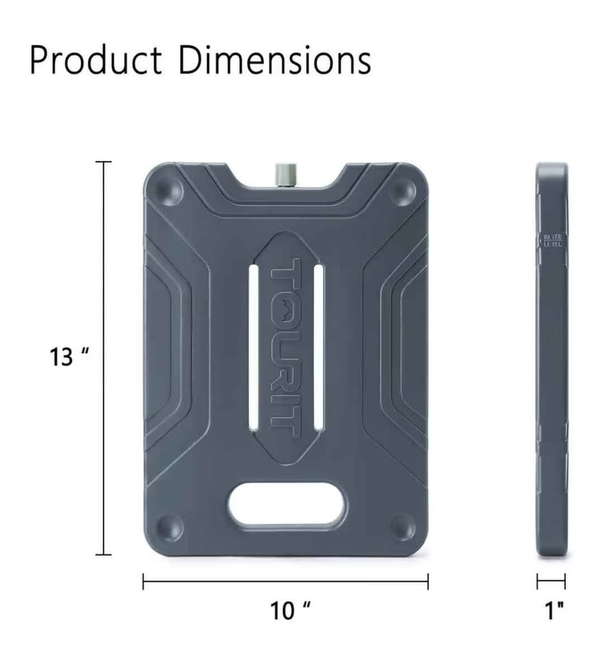 TOURIT Ice Pack for Coolers 10x13" - 4 Pack - photo 2