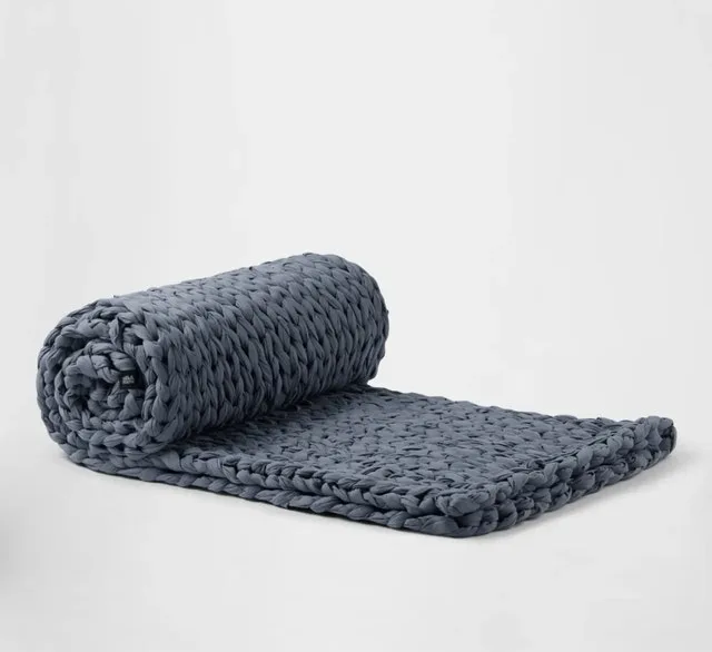Silk and Stone Hand Knitted Weighted Blanket