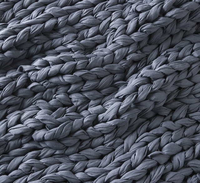 Silk and Stone Hand Knitted Weighted Blanket - photo 3