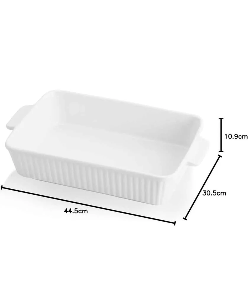 Swuut Casserole Dishes for Oven 13x9 inch, Porcelain-1 pk image indicator(3)