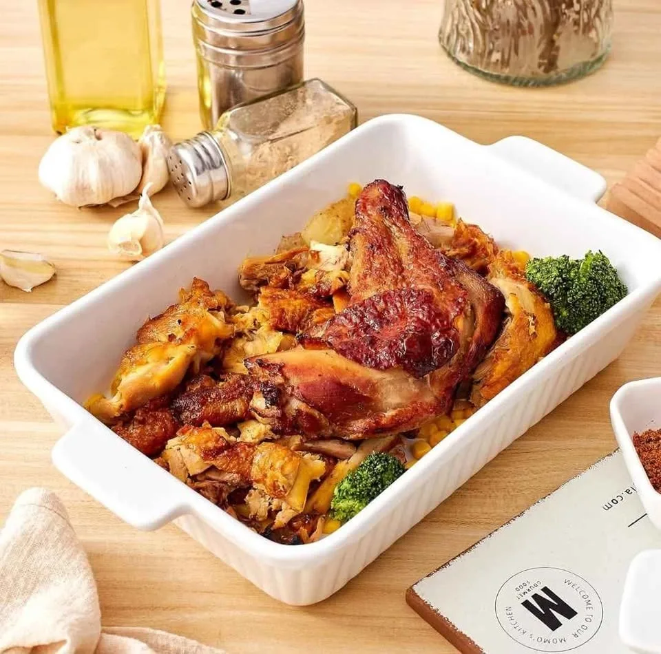 Swuut Casserole Dishes for Oven 13x9 inch, Porcelain-1 pk image indicator(8)