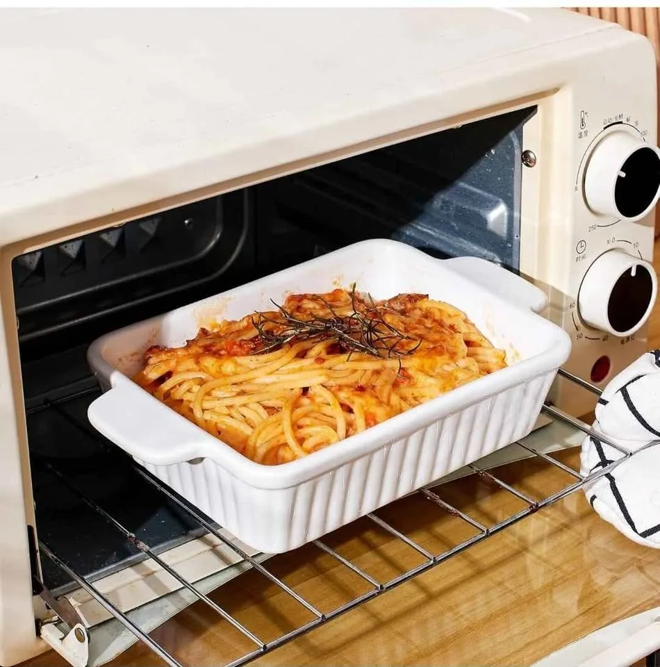 Swuut Casserole Dishes for Oven 13x9 inch, Porcelain-1 pk image indicator(9)