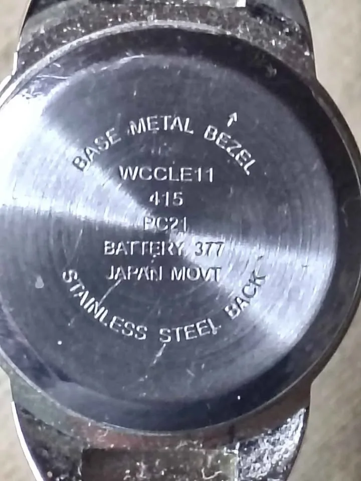 Vintage LGS ladies watch rhinestone encrusted image indicator(6)