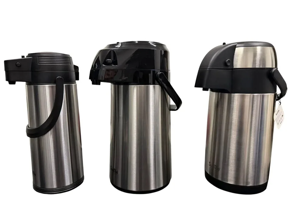 Brand New Air Pump Stainless Steel Jugs / 3 Sizes thumbnail