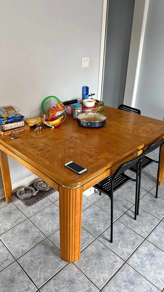 Wooden table available