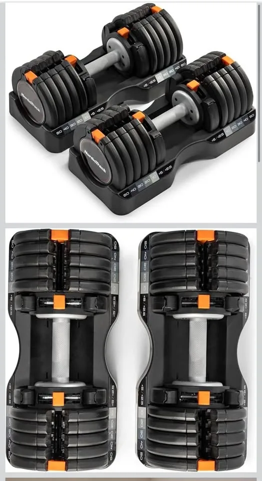 Adjustable Dumbbells 0-55 pounds