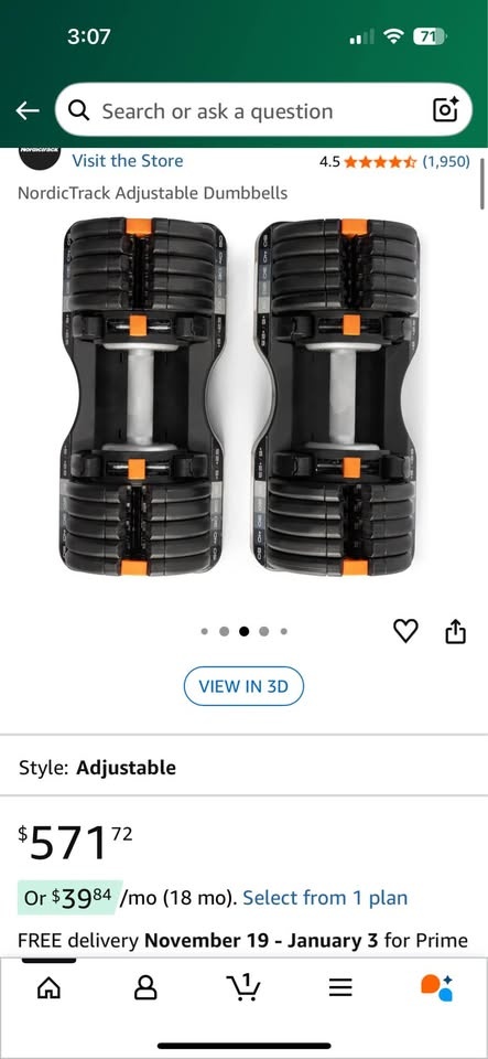 Adjustable Dumbbells 0-55 pounds - photo 3