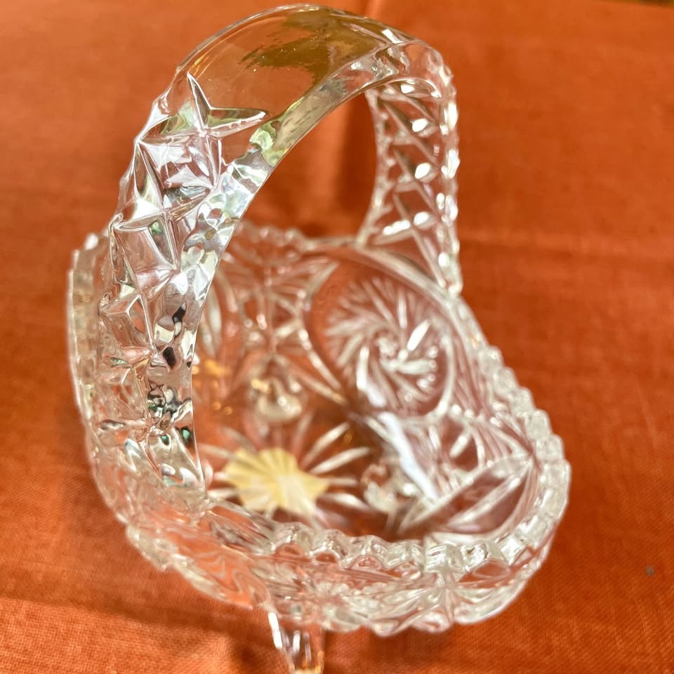 Annahütte Vintage Crystal Basket - photo 2