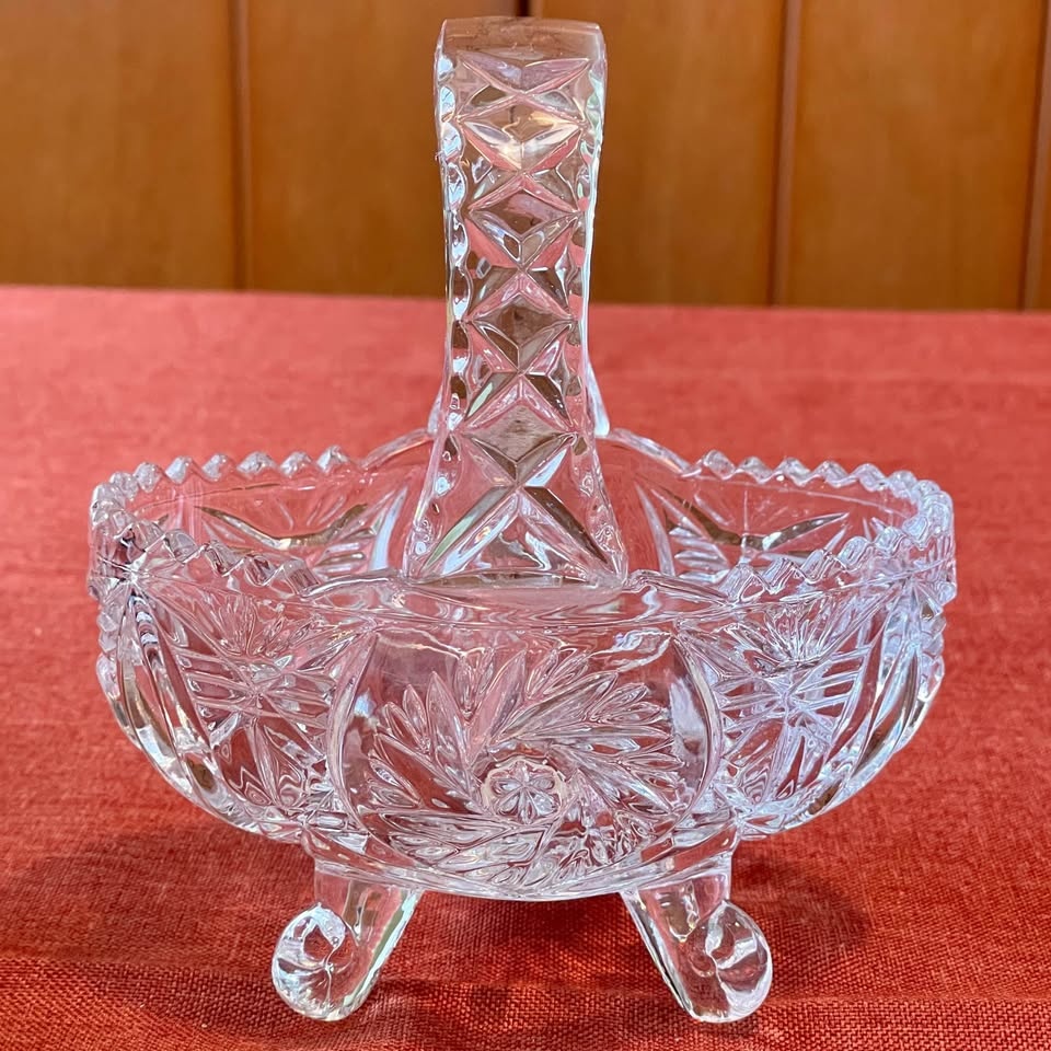 Annahütte Vintage Crystal Basket - photo 5
