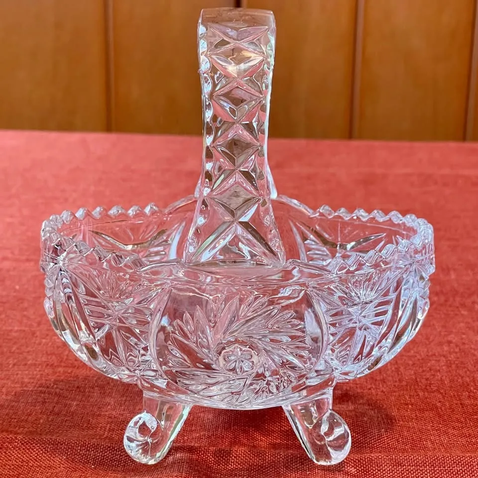 Annahütte Vintage Crystal Basket image indicator(5)