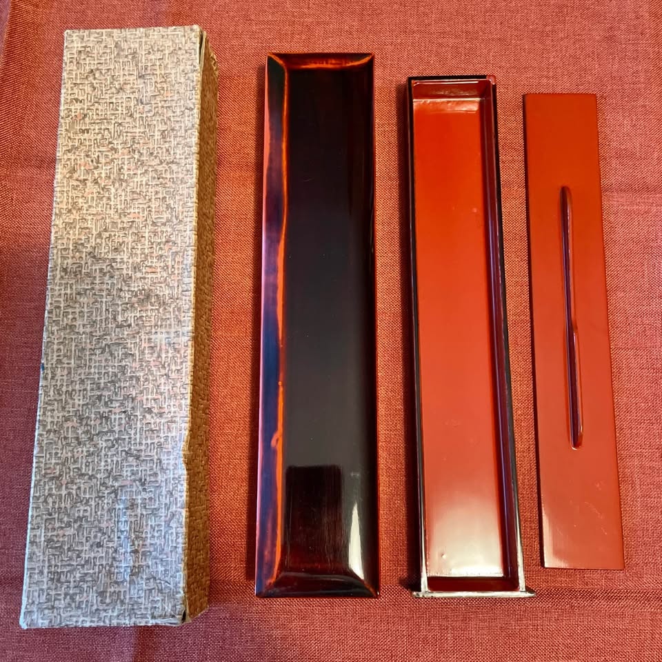 70s Chopsticks Case Lacquer Vintage - photo 2