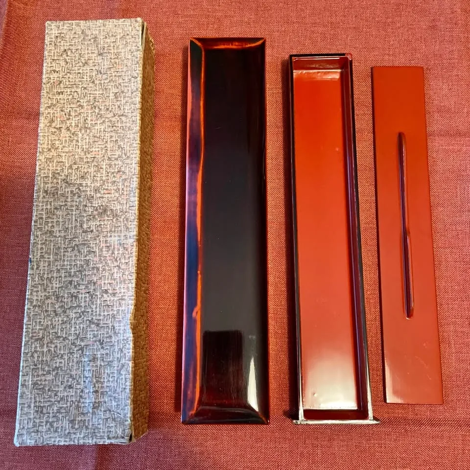 70s Chopsticks Case Lacquer Vintage image indicator(2)