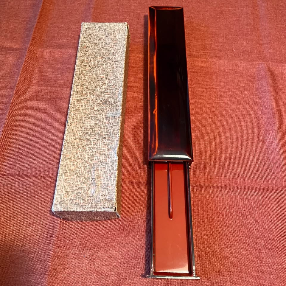 70s Chopsticks Case Lacquer Vintage - photo 3