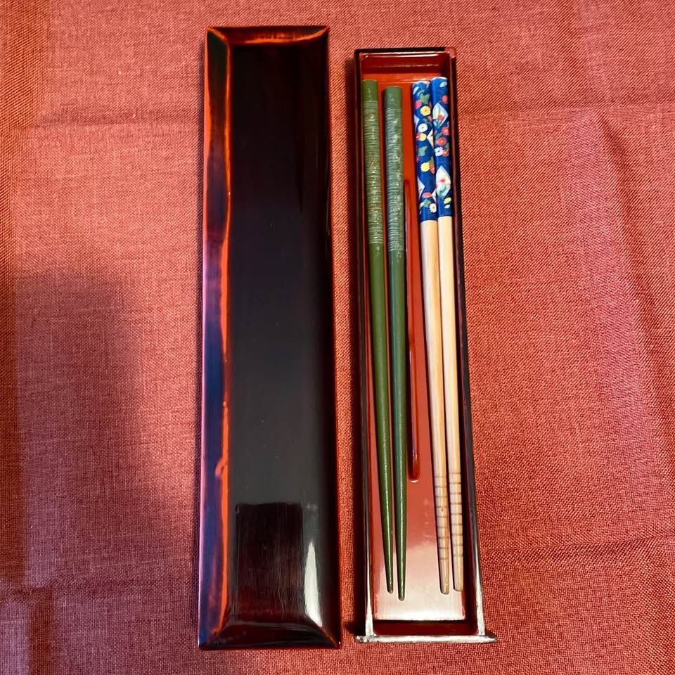 70s Chopsticks Case Lacquer Vintage - photo 5