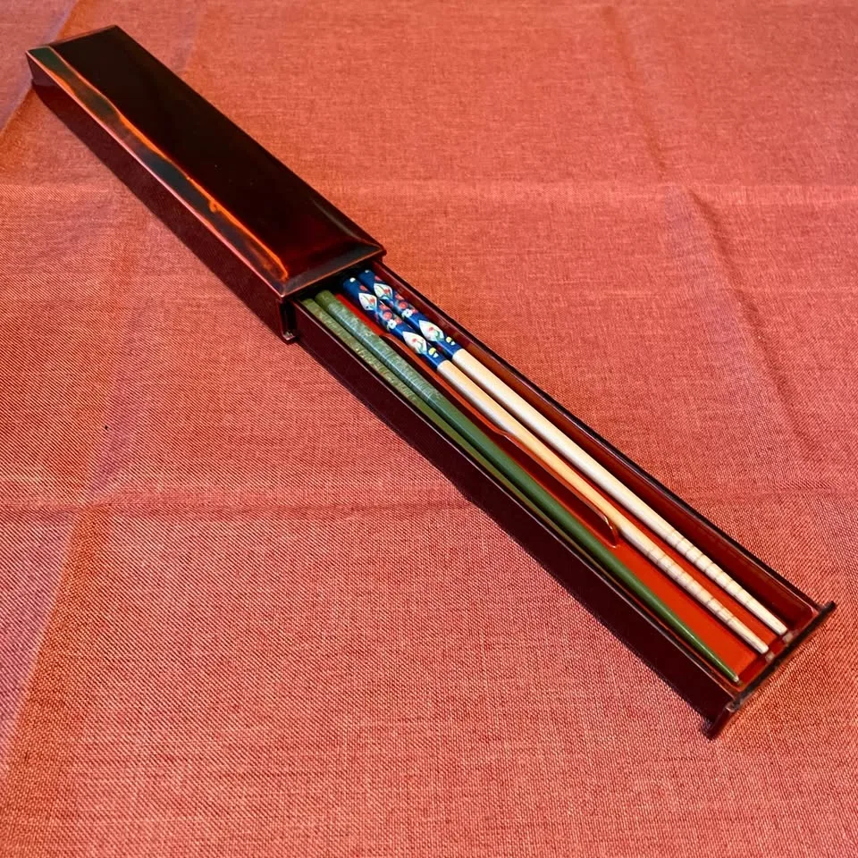 70s Chopsticks Case Lacquer Vintage image indicator(6)